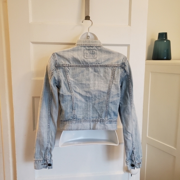 AN AMERICAN BRAND " I LOVE H81" JEANS JACKET LIGHT FADED BLUE WASH SIZE … - Picture 4 of 14